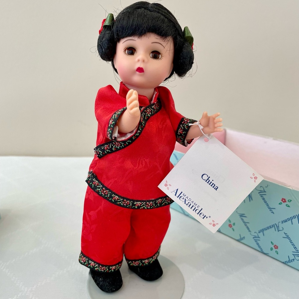 Madame Alexander 8" China Doll With Panda Bear